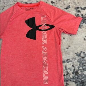 Under Armour Kids Coral Tee with Black Logo